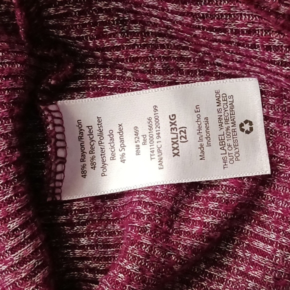 Womens Knit Tunic 3X - Picture 6 of 7